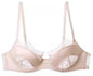 French Style Sexy Lingerie Ultra Thin Eyelash Lace Bra for Large Breasts Anti Sagging Support Bra Minimizer Bras for Women S-XL