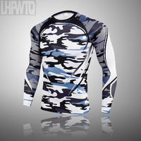 Men's Compression Sports Thermal Underwear Men Clothing Winter Sports Rashgard Track Suit Gym Bodybuilding Suit Second Skin Sets