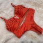 Sexy Braid Bikini Swimsuit Brazilan Bikini Set Swimwear for Women High Leg Halter Two Piece Bathing Suits Summer Female