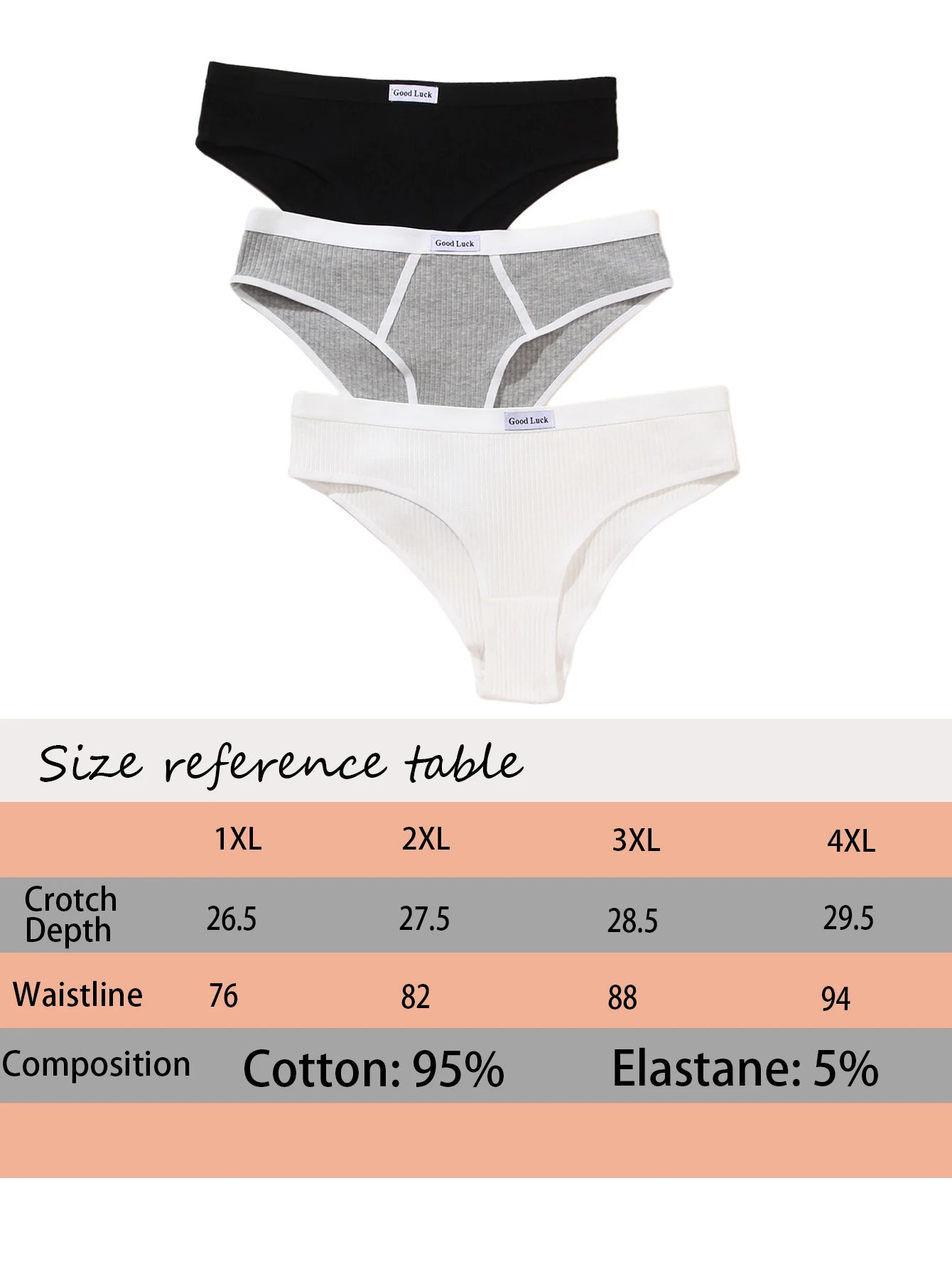3 pairs of mixed black and white grey base all comfy briefs briefs girls cotton large size underwear