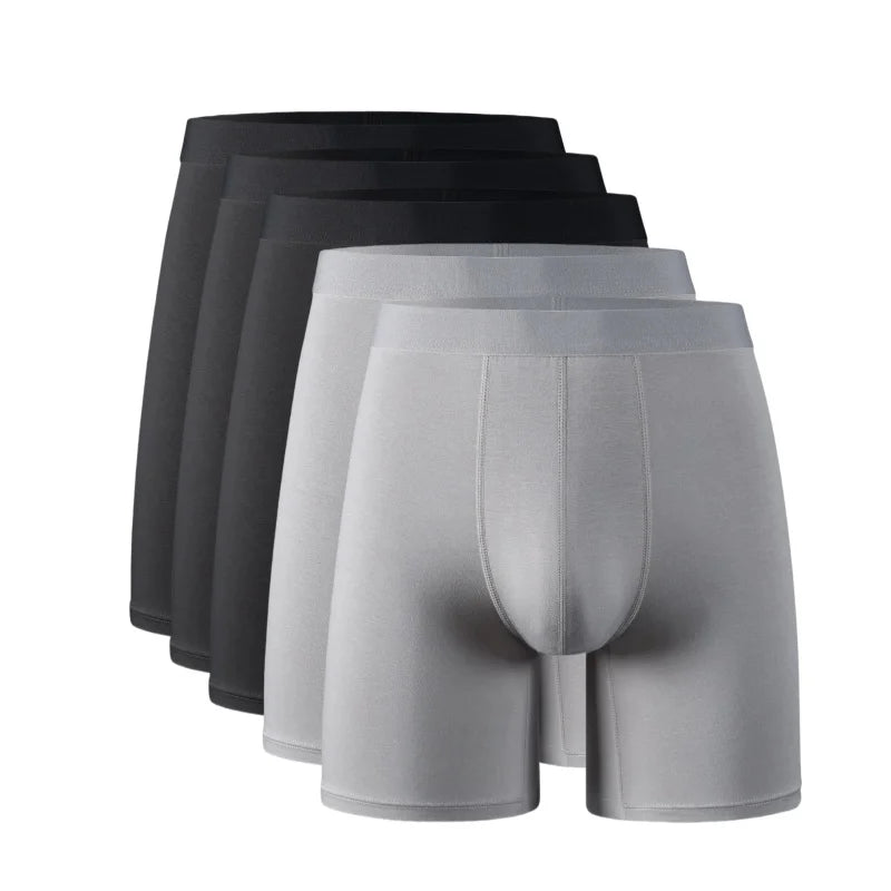95% Bamboo Fiber 5% Spandex Multipack Men's X-length Long Leg Boxer Classic Design Comfortflex Waistband Underwear Man Sports XL