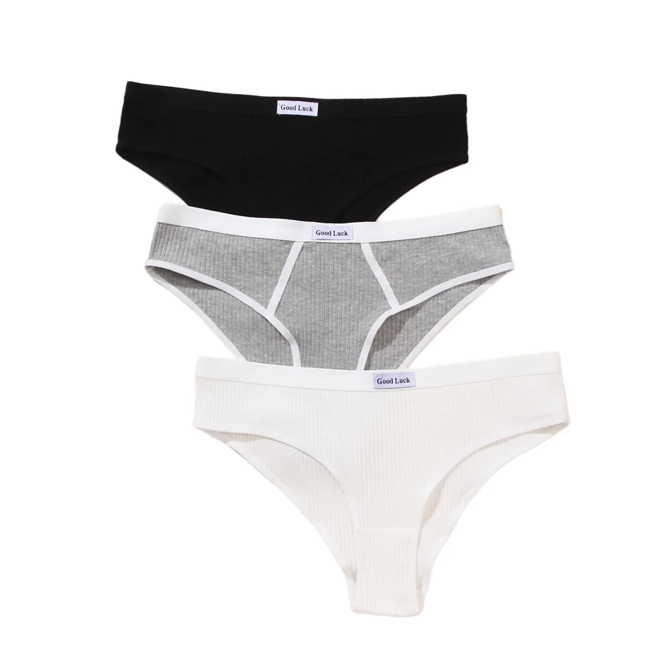3 pairs of mixed black and white grey base all comfy briefs briefs girls cotton large size underwear