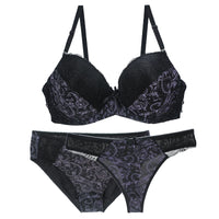 Nouvell Seamless Push Up Bra Sets For Women 3 Piece Underwear Transparent BCDEF Cup Beige Black Blue Purple Red White Lingerie